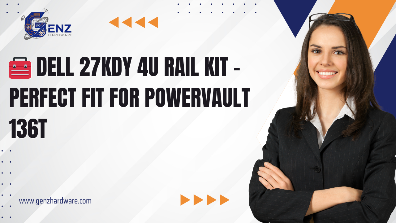 🧰 Dell 27KDY 4U Rapid Rail Kit for PowerVault 136T Tape Library