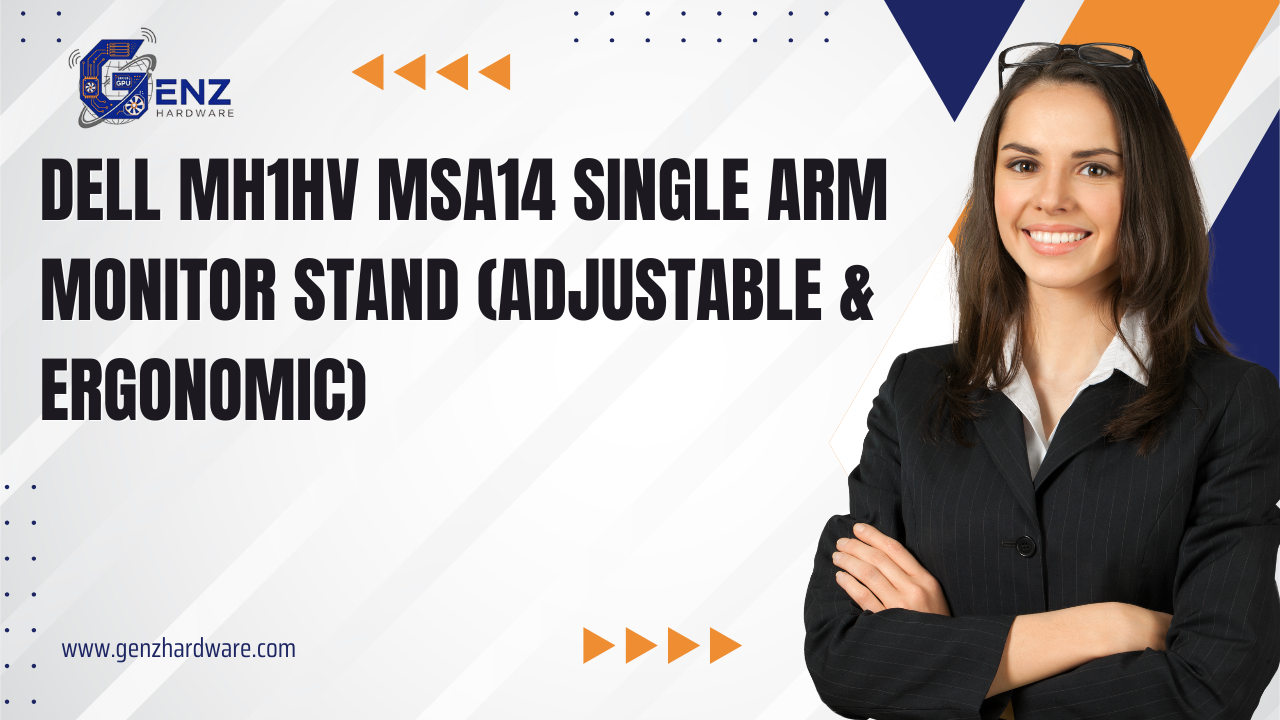 Dell MH1HV MSA14 Single Arm Monitor Stand – Adjustable OEM Solution for Ergonomic Workstations