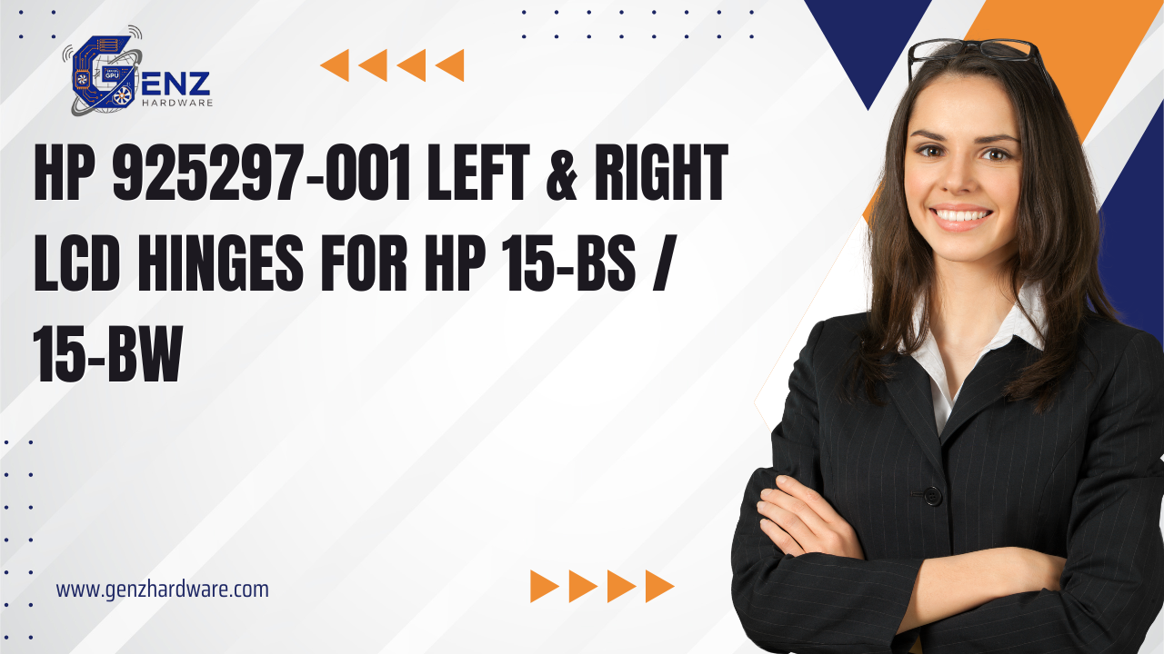 HP 925297-001 LCD Hinge Set – Genuine Left & Right Hinges for HP 15-BS / 15-BW Laptops