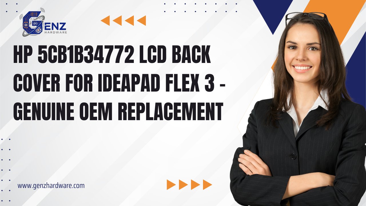 HP 5CB1B34772 LCD Back Cover – Genuine Replacement Rear Lid for IdeaPad Flex 3