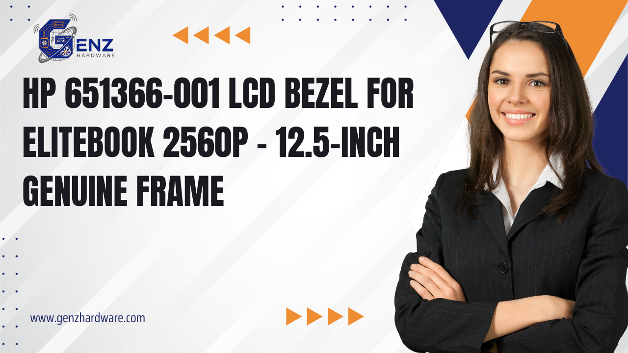 HP 651366-001 LCD Front Bezel – Genuine 12.5-Inch Frame with Webcam Slot for HP EliteBook 2560p