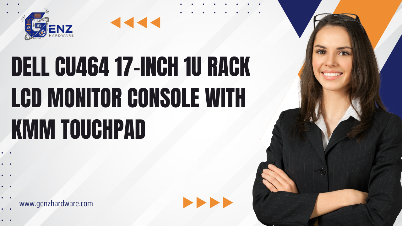 Dell CU464 17-Inch 1U Rack-Mountable LCD Monitor Console – Compact, Integrated KMM Touchpad for Server Management