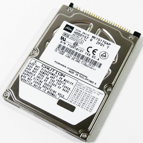 Part No: MK1517GAP - Toshiba MK1517GAP 15 GB 2.5 Plug-in Module Hard Drive - IDE Ultra ATA/100 (ATA-6) - 4200 rpm - 2 MB Buffer