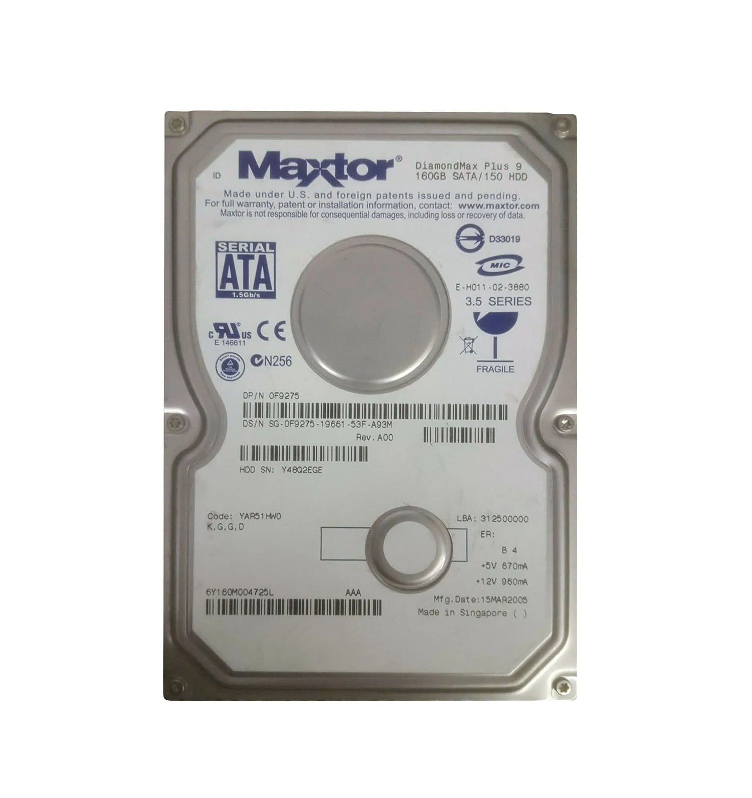 6Y160M004725L