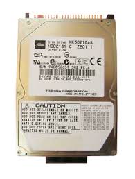 Part No: MK3021GAS - Toshiba 30GB 4200RPM 2MB Cache 9.5 MM IDE/ATA-100 44-Pin 2.5-inch Laptop Hard Drive