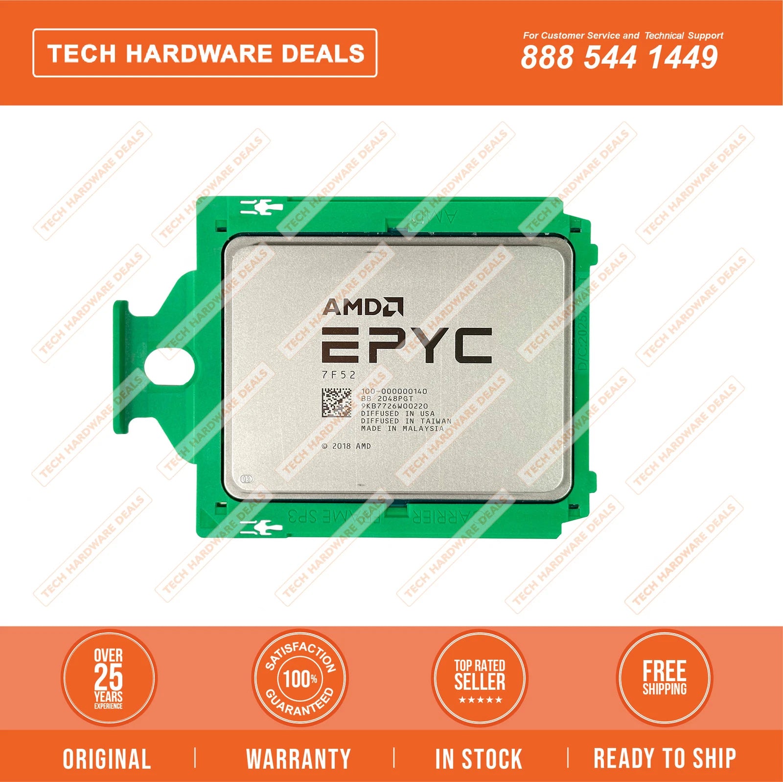 AMD EPYC 7F52 16-Core 3.5GHz Server Processor