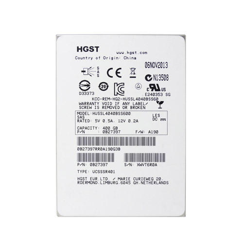 HGST 0B27397 Ultrastar SSD400S.B 400GB Single-Level Cell SAS 6Gb/S 2.5-Inch Solid State Drive - Refurbished