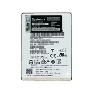 HGST 0B32245 Ultrastar SSD1600MR 250GB Multi-Level Cell SAS 12Gb/S Read Intensive 2.5-Inch Solid State Drive With Tray - New