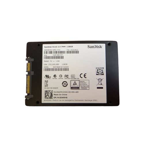 Dell 5W9Y8 Thin 128GB SATA 2.5-Inch Solid State Drive - Refurbished