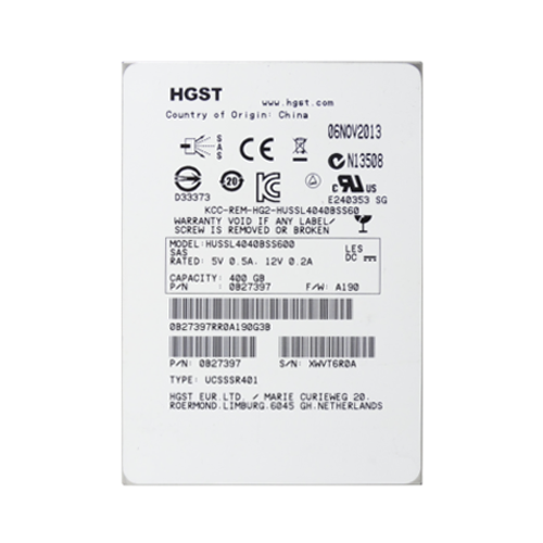 HGST HUSSL4040BSS600 Ultrastar SSD400S.B Series 400GB Single-Level-Cell SAS 6Gb/S 2.5-Inch Solid State Drive - New