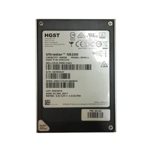 HGST 0TS1375 Ultrastar SS200 400GB Multi-Level Cell SAS 12Gb/S 512e Mixed Use 2.5-Inch Solid State Drive - New
