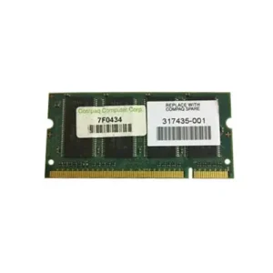 HP 317435-001 256MB DDR-266/PC-2100 SODIMM 200-Pin CL2.5 Dual Rank X16 Non-ECC Unbuffered Memory Module HP Part Number: 317435-001  - New