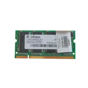 HP 383480-001 256MB DDR-333/PC-2700 SODIMM 200-Pin CL2.5 Dual Rank X16 Non-ECC Unbuffered Memory Module HP Part Number: 383480-001  - New
