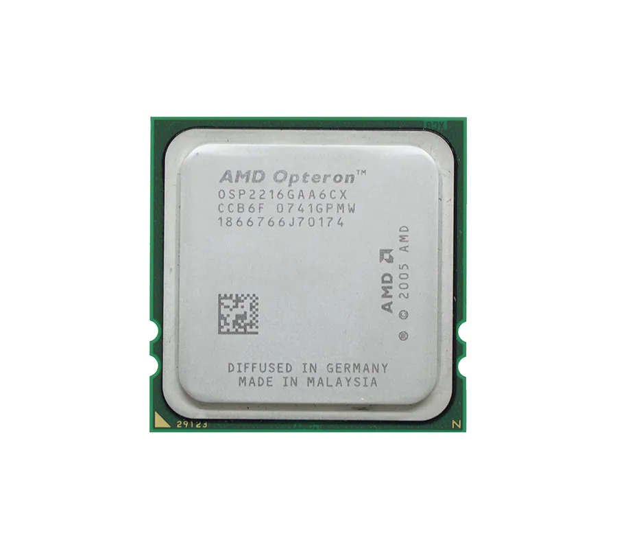 HP 411949-B21 2.40GHz 1000MHz HTL 2MB L2 Cache Socket F AMD Opteron 2216 Dual-Core (2 Core) Processor Kit For ProLiant BL465c G1 HP Part Number: 411949-B21 - New