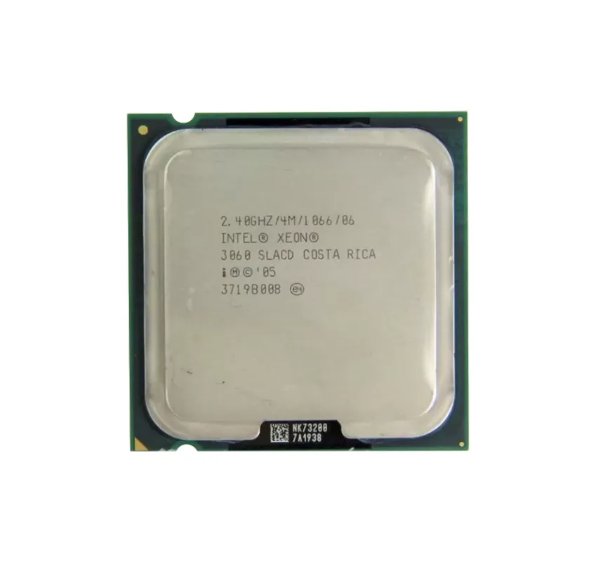 HP 419276-B21 2.40GHz 1066MHz FSB 4MB L2 Cache Socket PLGA775 Intel Xeon 3060 Dual-Core (2 Core) Processor HP Part Number: 419276-B21 - New