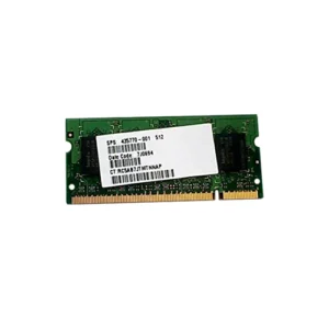 HP 435770-001 512MB DDR2-533/PC2-4200 SODIMM 200-Pin CL4 Dual Rank X16 Non-ECC Unbuffered Memory Module HP Part Number: 435770-001  - New