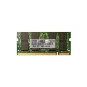 HP 437536-888 2GB DDR2-667/PC2-5300 SODIMM 200-Pin CL5 Dual Rank X8 Non-ECC Unbuffered Memory Module HP Part Number: 437536-888  - New