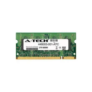 HP 448003-001 2GB DDR2-667/PC2-5300 SODIMM 200-Pin CL5 Dual Rank X8 Non-ECC Unbuffered Memory Module HP Part Number: 448003-001  - New