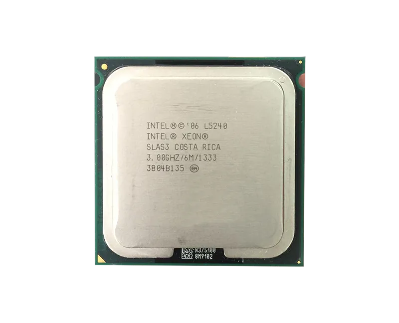 HP 455303-001 3.00GHz 1333MHz FSB 6MB L2 Cache Socket LGA771 Intel Xeon L5240 Dual-Core (2 Core) Processor For ProLiant Servers HP Part Number: 455303-001 - New