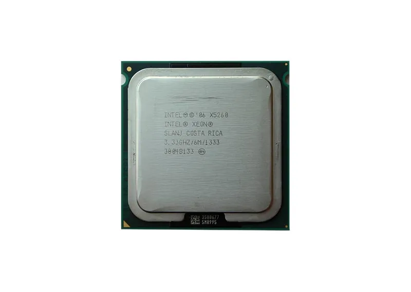 HP 459738-001 3.33GHz 1333MHz FSB 6MB L2 Cache Socket LGA771 Intel Xeon X5260 Dual-Core (2 Core) Processor For ProLiant DL360/DL380 G5 Server HP Part Number: 459738-001 - New