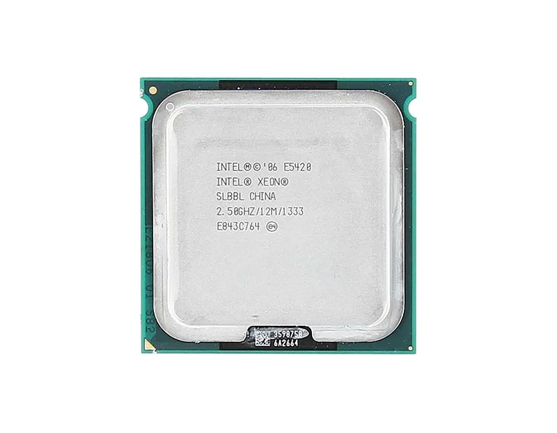 HP 466663-B21 2.50GHz 1333MHz FSB 12MB L2 Cache Socket LGA771 Intel Xeon E5420 Quad-Core (4 Core) Processor Kit For ProLiant BL2x220c Gen5 HP Part Number: 466663-B21 - New