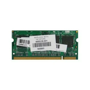 HP 485029-001 1GB DDR2-667/PC2-5300 SODIMM 200-Pin CL5 Dual Rank X8 Non-ECC Unbuffered Memory Module HP Part Number: 485029-001  - New