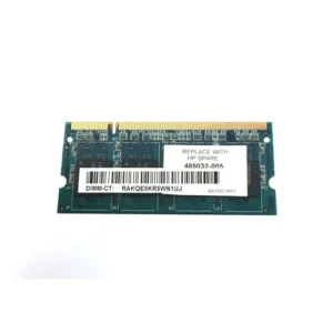 HP 485032-005 1GB DDR2-800/PC2-6400 SODIMM 200-Pin CL6 Dual Rank X8 Non-ECC Unbuffered Memory Module HP Part Number: 485032-005  - New