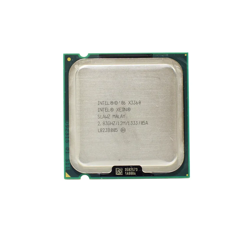 HP 489909-L21 2.83GHz 1333MHz FSB 12MB L2 Cache Socket LGA775 Intel Xeon X3360 Quad-Core (4 Core) Processor Kit For ProLiant DL320 G5p HP Part Number: 489909-L21 - New