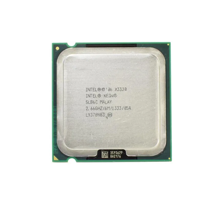 HP 493259-B21 2.66GHz 1333MHz FSB 6MB L2 Cache Socket LGA775 Intel Xeon X3330 Quad-Core (4 Core) Processor HP Part Number: 493259-B21 - New