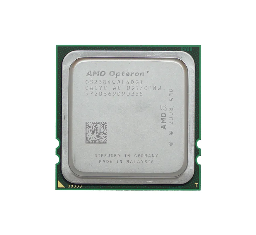 HP 500535-B21 2.70GHz 1000MHz HTL 6MB L3 Cache Socket F (1207) AMD Opteron 2384 Quad-Core (4 Core) Processor For ProLiant DL385 G5p Server HP Part Number: 500535-B21 - New