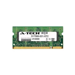 HP 517588-001 4GB DDR2-800/PC2-6400 SODIMM 200-Pin CL6 Dual Rank X8 Non-ECC Unbuffered Memory Module HP Part Number: 517588-001  - New