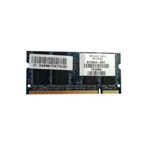 HP 517844-001 2GB DDR2-800/PC2-6400 SODIMM 200-Pin CL6 Dual Rank X8 Non-ECC Unbuffered Memory Module HP Part Number: 517844-001  - New