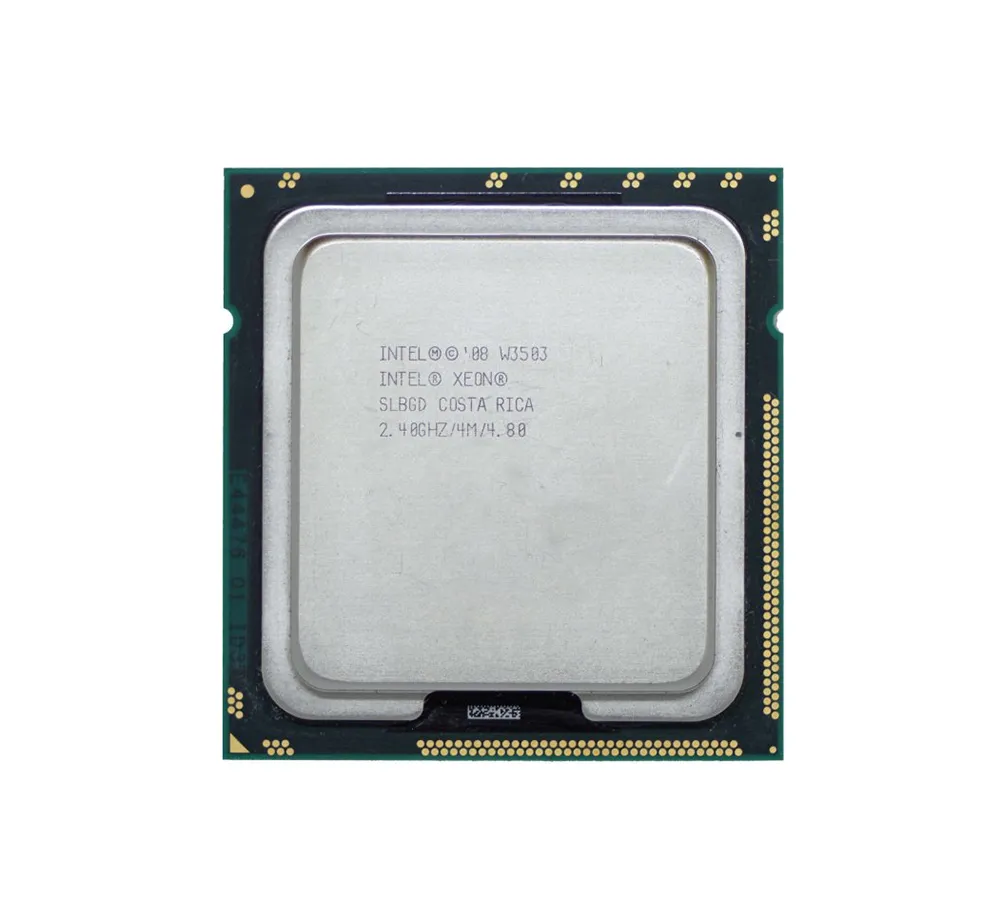 HP 538618-001 2.40GHz 4.80GT/S QPI 4MB L3 Cache Socket LGA1366 Intel Xeon W3503 Dual-Core (2 Core) Processor HP Part Number: 538618-001 - New