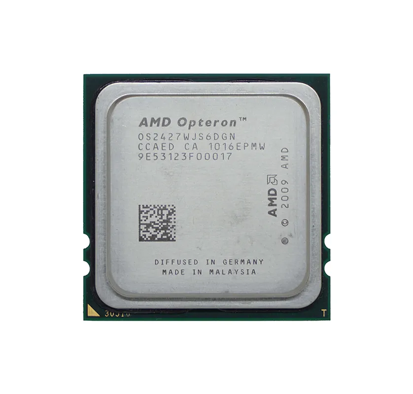 HP 539717-003 2.20GHz 2400MHz HTL 6MB L3 Cache Socket F AMD Opteron 2427 Hexa-Core (6 Core) Processor HP Part Number: 539717-003 - New