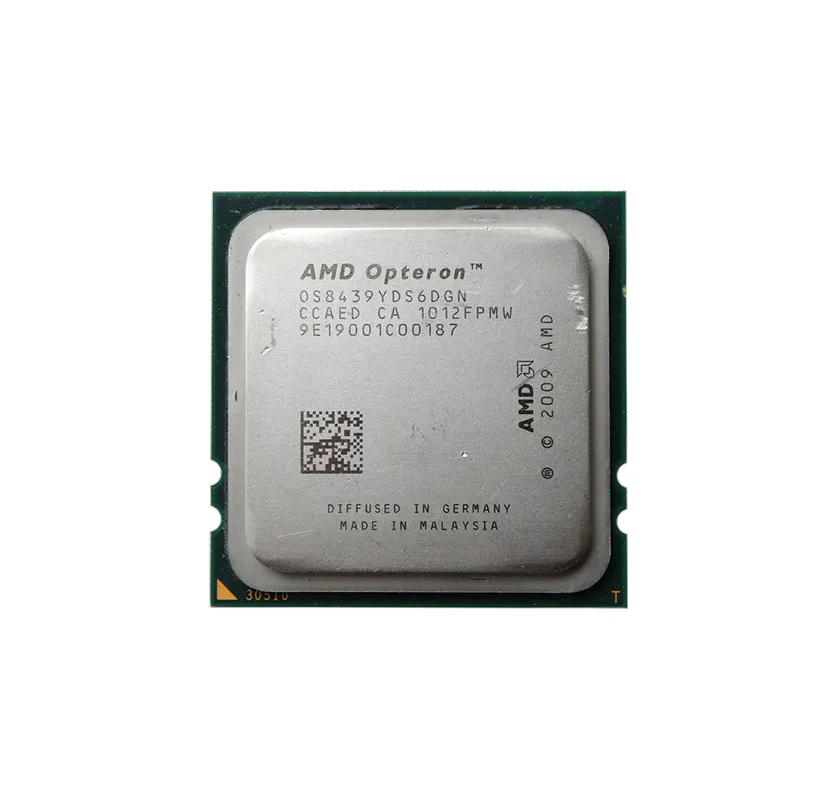 HP 539847-B21 2.80GHz 2400MHz HTL 6MB L3 Cache Socket F AMD Opteron 8439 SE Hexa-Core (6 Core) 2-Processor Kit For ProLiant DL585 G6 HP Part Number: 539847-B21 - New