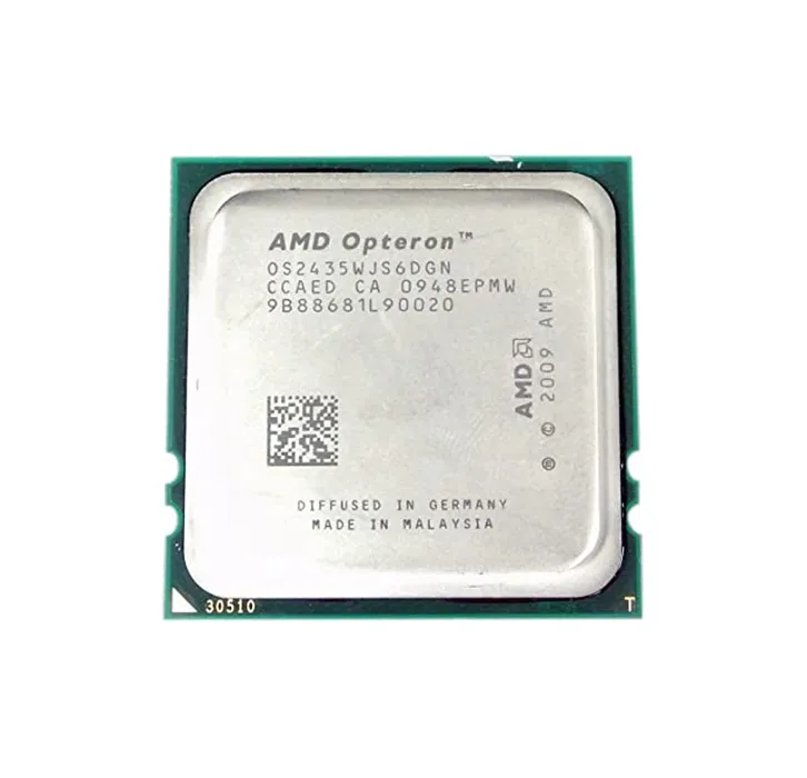 HP 573870-001 2.60GHz 2400MHz HTL 6MB L3 Cache Socket F AMD Opteron 2435 Hexa-Core (6 Core) Processor HP Part Number: 573870-001 - New