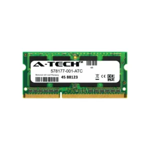 HP 578177-001 2GB DDR3-1333/PC3-10600 SODIMM 204-Pin CL9 Dual Rank X8 Non-ECC Unbuffered Memory Module HP Part Number: 578177-001  - New