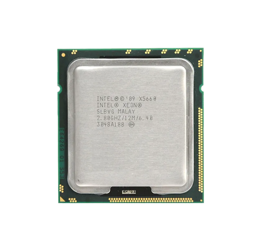 HP 584491-B21 2.80GHz 6.40GT/S QPI 12MB L3 Cache Socket FCLGA1366 Intel Xeon X5660 Hexa-Core (6 Core) Processor For ProLiant DL380 G6/G7 HP Part Number: 584491-B21 - New