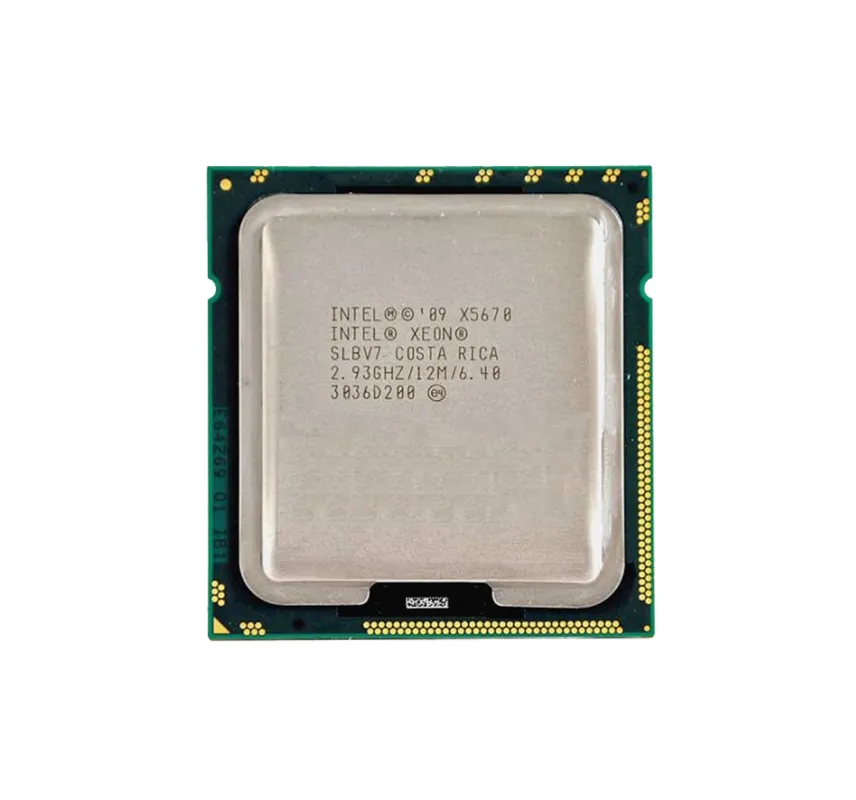 HP 586631-003 2.93GHz 6.40GT/S QPI 12MB L3 Cache Socket FCLGA1366 Intel Xeon X5670 Hexa-Core (6 Core) Processor For ProLiant G6 Servers HP Part Number: 586631-003 - New