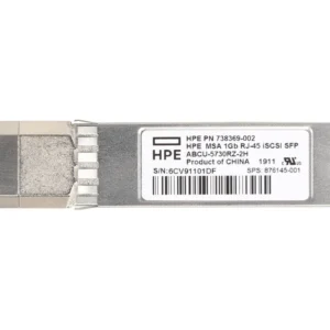HPE 738369-002 Msa 2040 1Gb Short Wave SFP Transceiver HPE Part Number: 738369-002  - New
