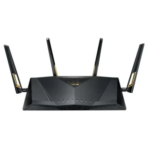 ASUS 90IG04F0-MU2G00 RT-AX88U Wireless Router Dual-Band (2.4 GHz / 5 GHz) 3G 4G Black Asus Part Number: 90IG04F0-MU2G00 - Refurbished