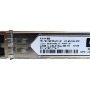HP A7446AB StorageWorks 4Gb/S 4GBase-SW Multi-Mode Fibre 850nm 100m Fibre Channel Duplex LC Connector SFP Transceiver Module HP Part Number: A7446AB  - New