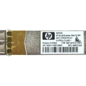 HP AK870AR B-Series 4Gb/S SMF LW Fibre Channel 1310nm Duplex LC Connector SFP Transceiver Module HP Part Number: AK870AR - New