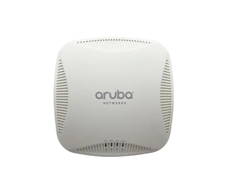 HP AP-205 Aruba 200 Series IEEE 802.11ac 5GHz 867Mbit/S 1 X Port RJ-45 PoE 10/100/1000Base-T Two External Dual-Band Antennas Wall-Mountable Wireless Access Point HPE Part Number: AP-205 - Refurbished