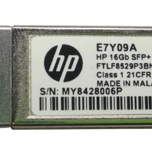 HP E7Y09AR 16Gb/S 16GBase-SW Multi-Mode Fibre 850nm 100m Fibre Channel LC Connector SFP+ Transceiver Module HPE Part Number: E7Y09AR - New