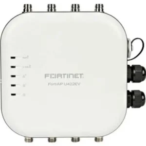 Fortinet FortiAP FAP-U422EV Dual-Band 802.11 A/B/G/N/Ac Wave 2 5GHz 3.4 Gbps 2 X RJ-45 Ports 1000Base-T Wall Mount 8 X External Antennas Outdoor Wireless Unified Access Point Fortinet Part Number: FAP-U422EV-P  - Refurbished