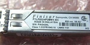 Finisar FTLF8524P2BNV-EC 4Gb/S 1000Base-SX MMF SFP Transceiver Finisar Part Number: FTLF8524P2BNV-EC - New