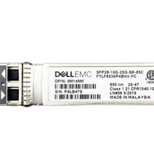 Dell FTLF8536P4BNV-FC 10/25Gigabit Ethernet Dual Rate SFP28 Sr 85c Transceiver Module Dell Part Number: FTLF8536P4BNV-FC  - New