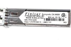 Finisar FTRJ8519P1BNL-B1 2.125Gb/S 1000Base-SX Multi-Mode Fibre 850nm 550m Duplex LC Connector SFP Transceiver Module Finisar Part Number: FTRJ8519P1BNL-B1  - New