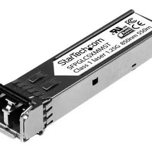 Startech GLCSXMM10PST 1.25Gb/S 1000Base-SX Multi-Mode Fibre 850nm 550m Duplex LC Connector SFP Transceiver Module (10-Pack) StarTech Part Number: GLCSXMM10PST  - New
